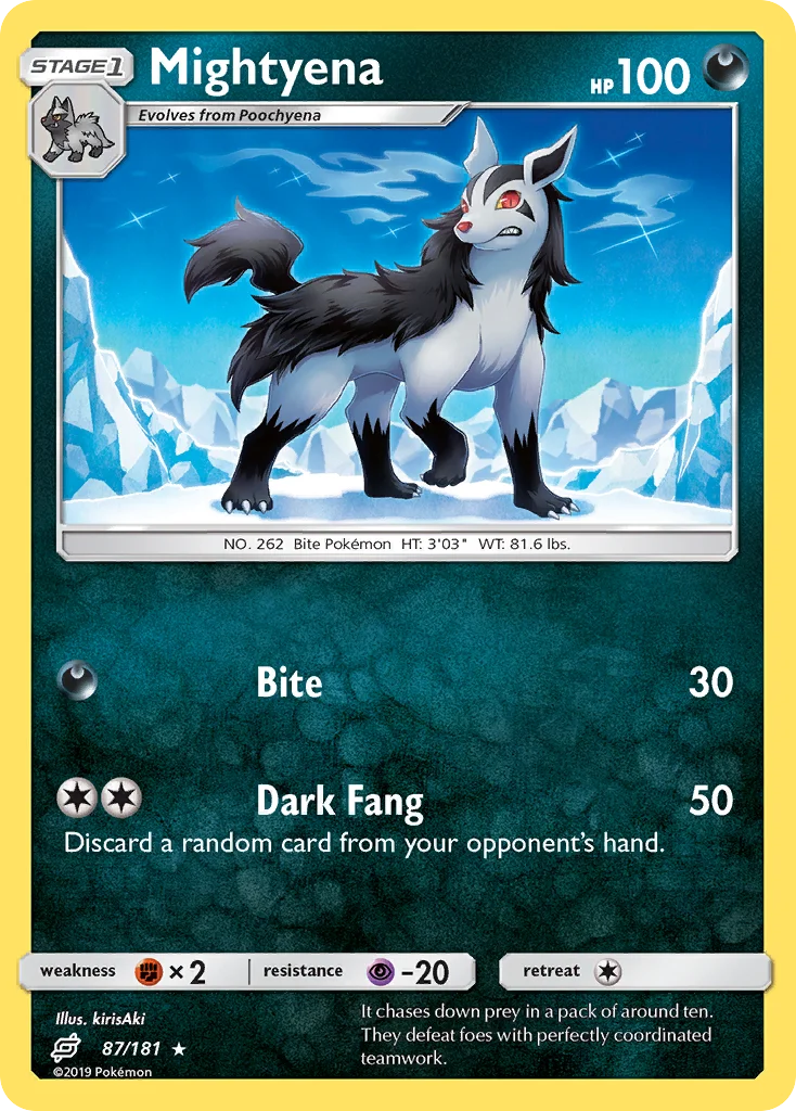 Mightyena Pokemon card
