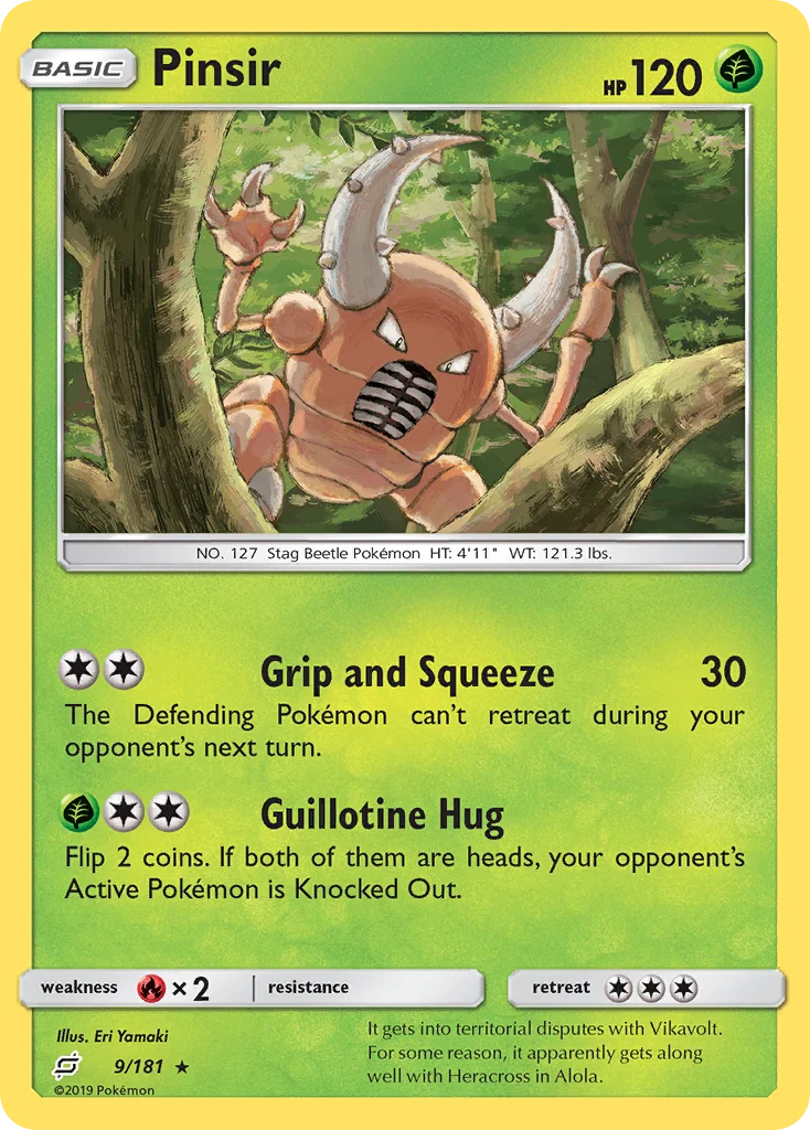Pinsir Pokemon card