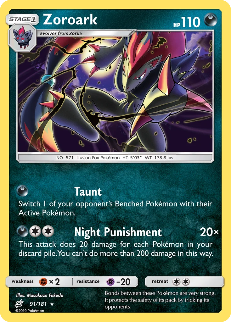 Zoroark Pokemon card