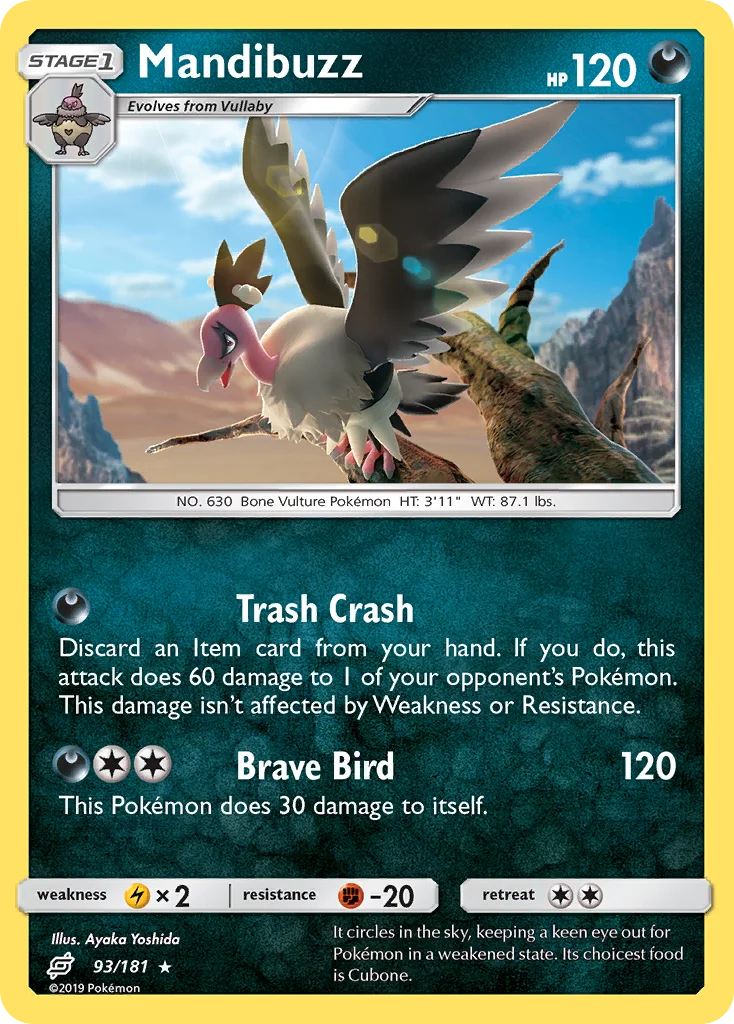 Mandibuzz Pokemon card