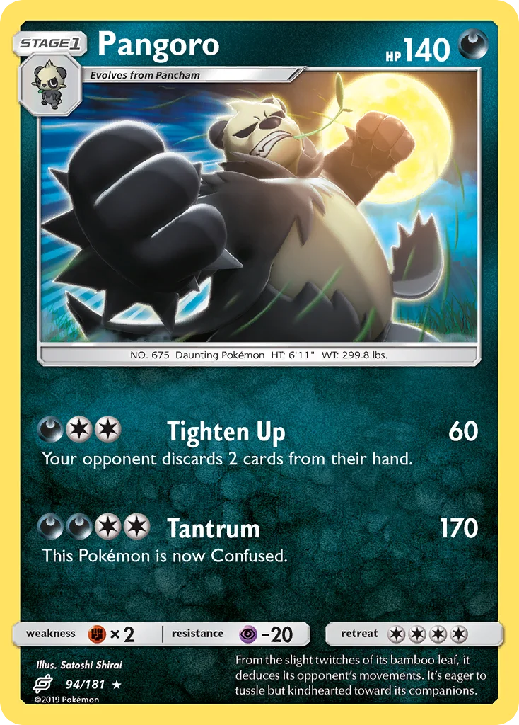 Pangoro Pokemon card