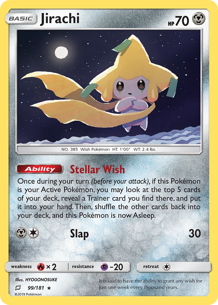 Jirachi Pokemon card