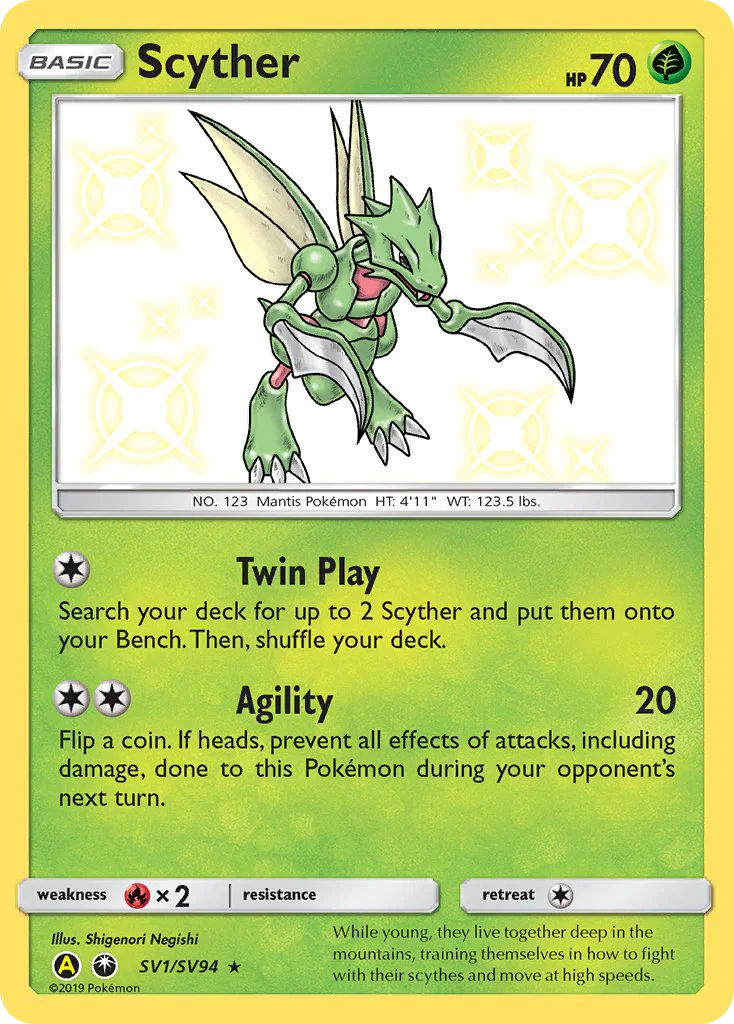 Scyther Pokemon card