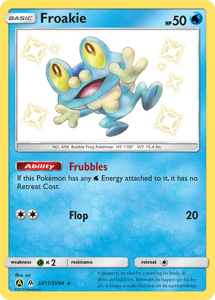 Froakie Pokemon card