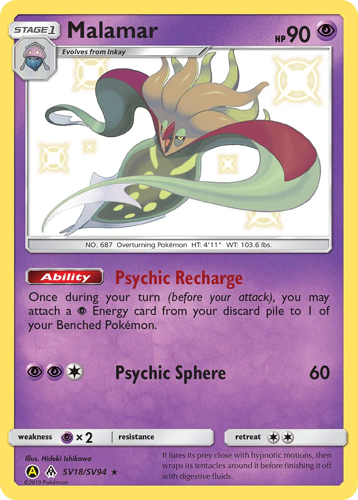 Malamar Pokemon card