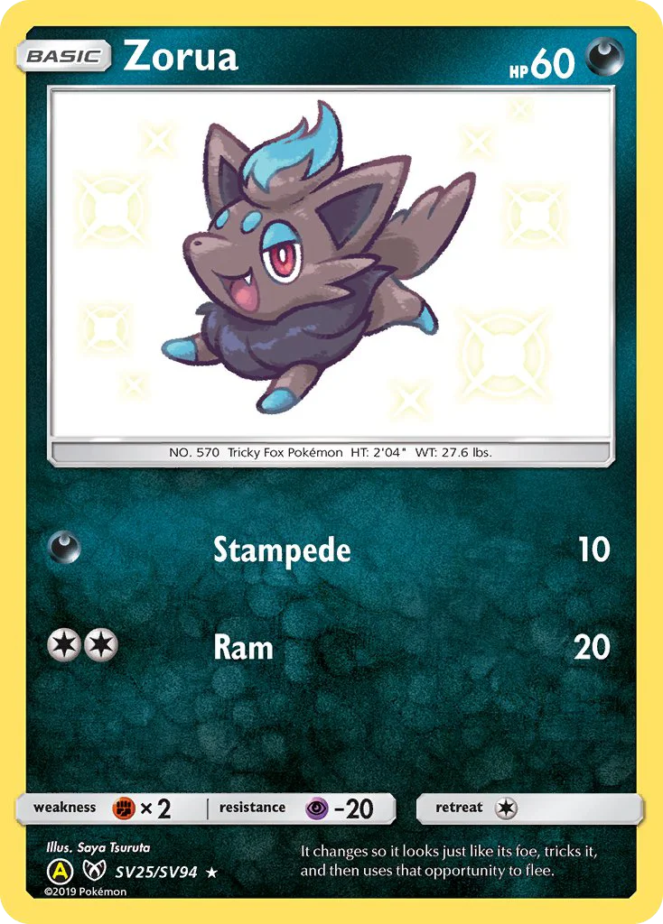 Zorua Pokemon card