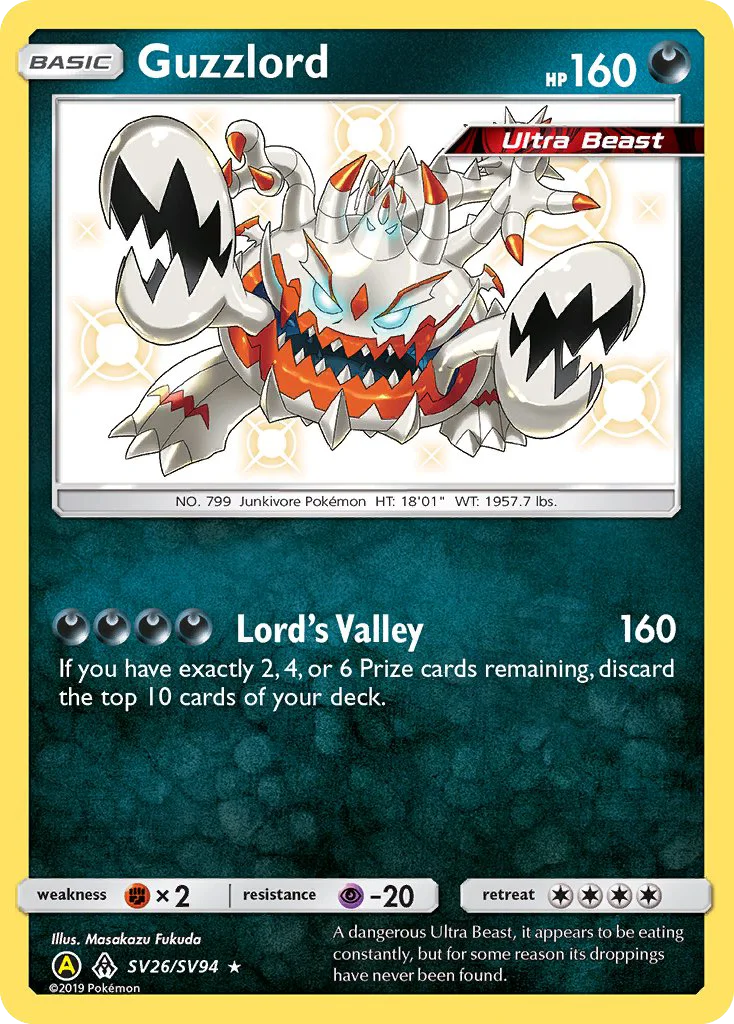 Guzzlord Pokemon card