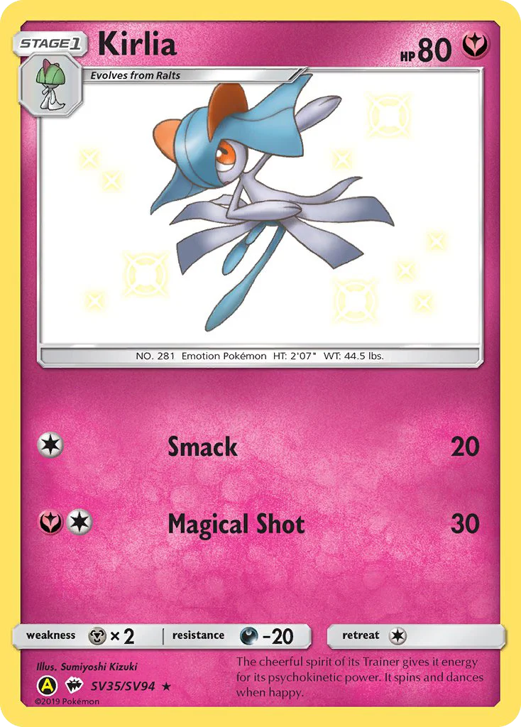 Kirlia Pokemon card