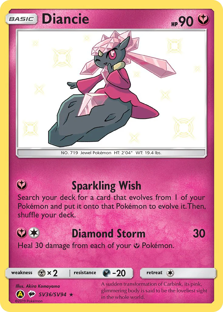 Diancie Pokemon card