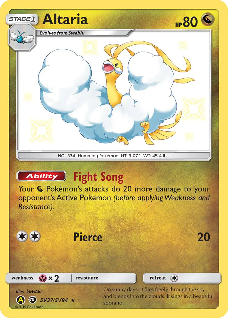 Altaria Pokemon card