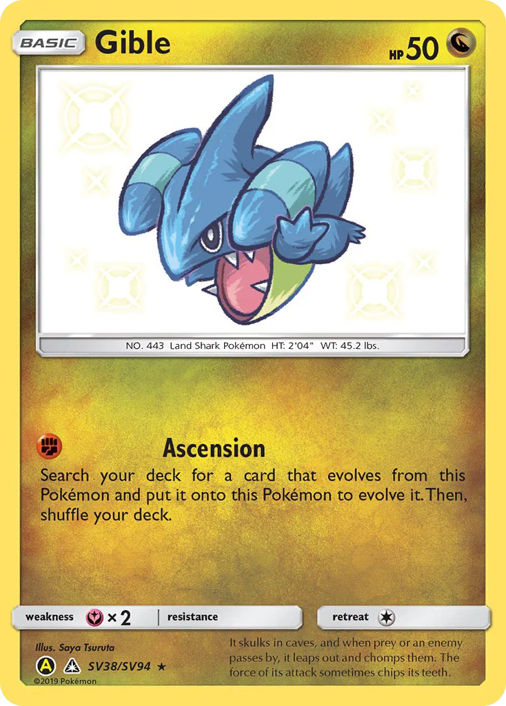 Gible Pokemon card