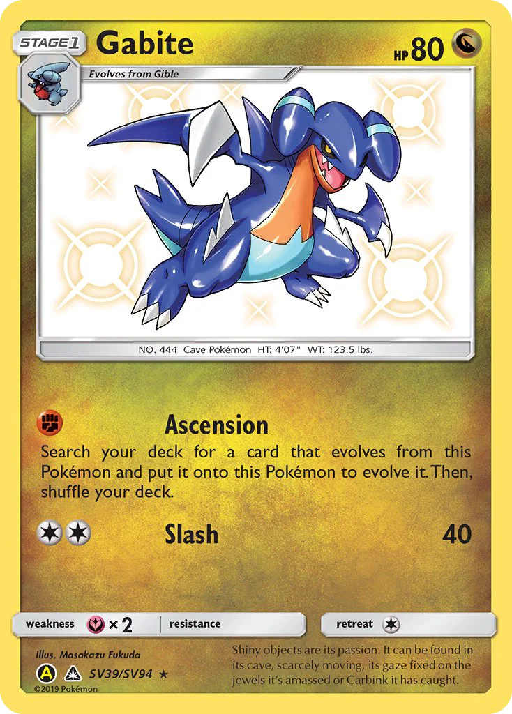 Gabite Pokemon card