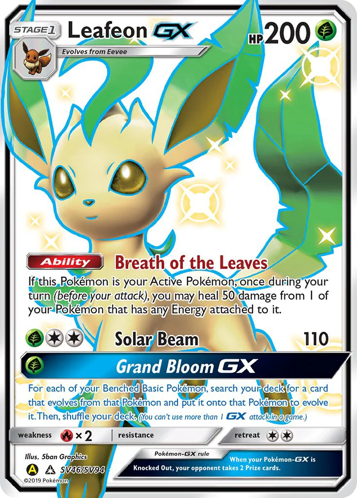 Leafeon-GX Pokemon card