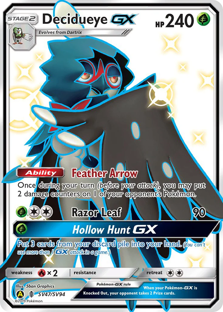 Decidueye-GX Pokemon card
