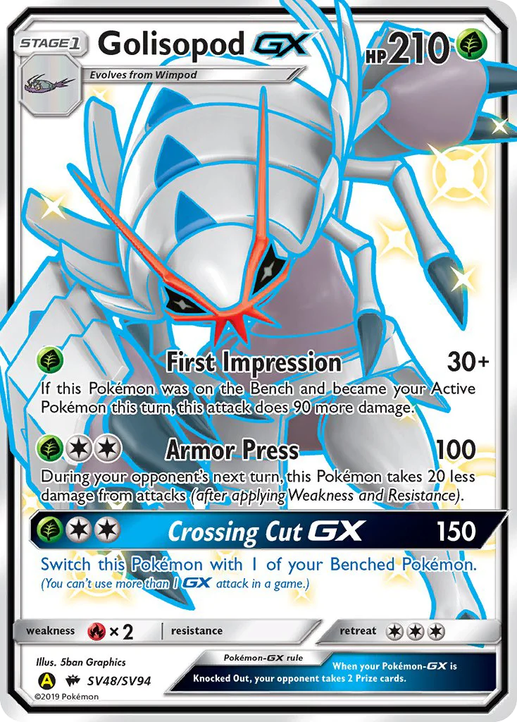 Golisopod-GX Pokemon card