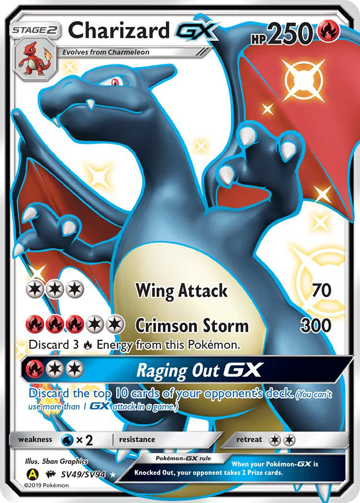 Charizard-GX Pokemon card