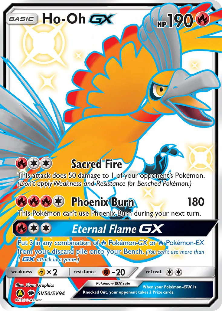 Ho-Oh-GX Pokemon card
