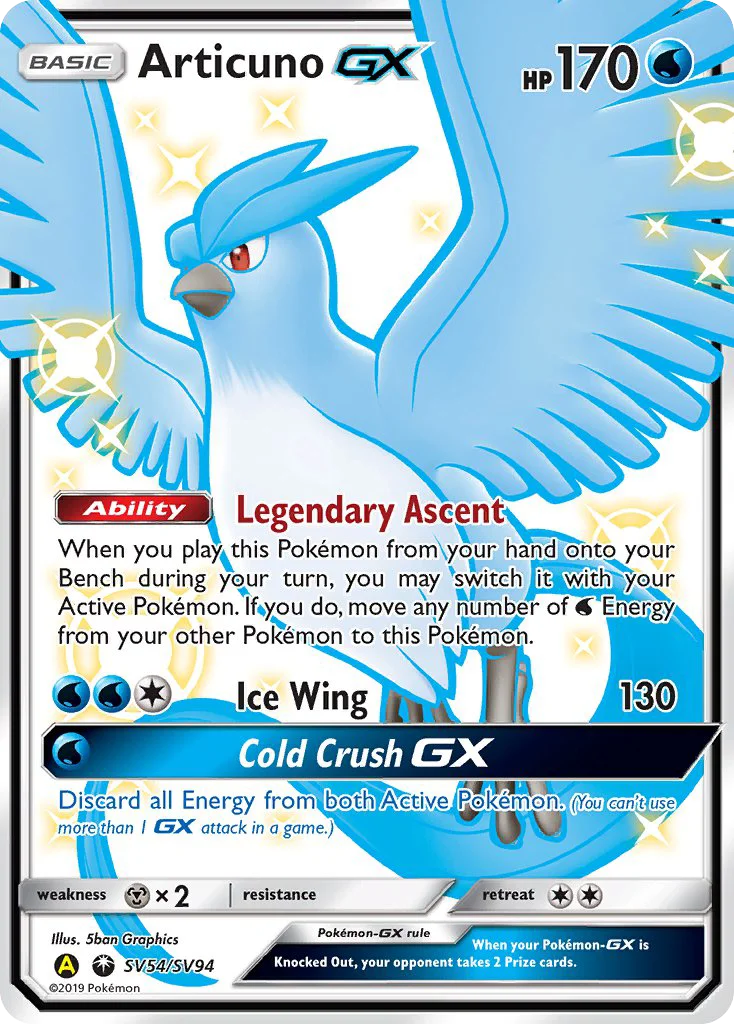 Articuno-GX Pokemon card