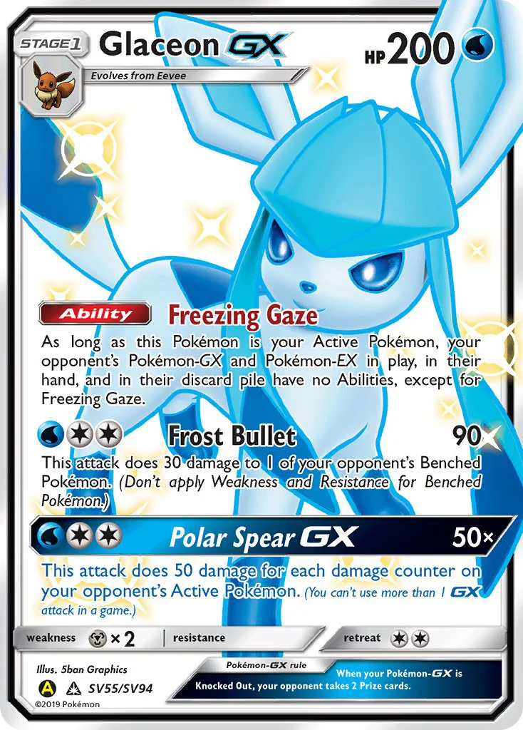 Glaceon-GX Pokemon card
