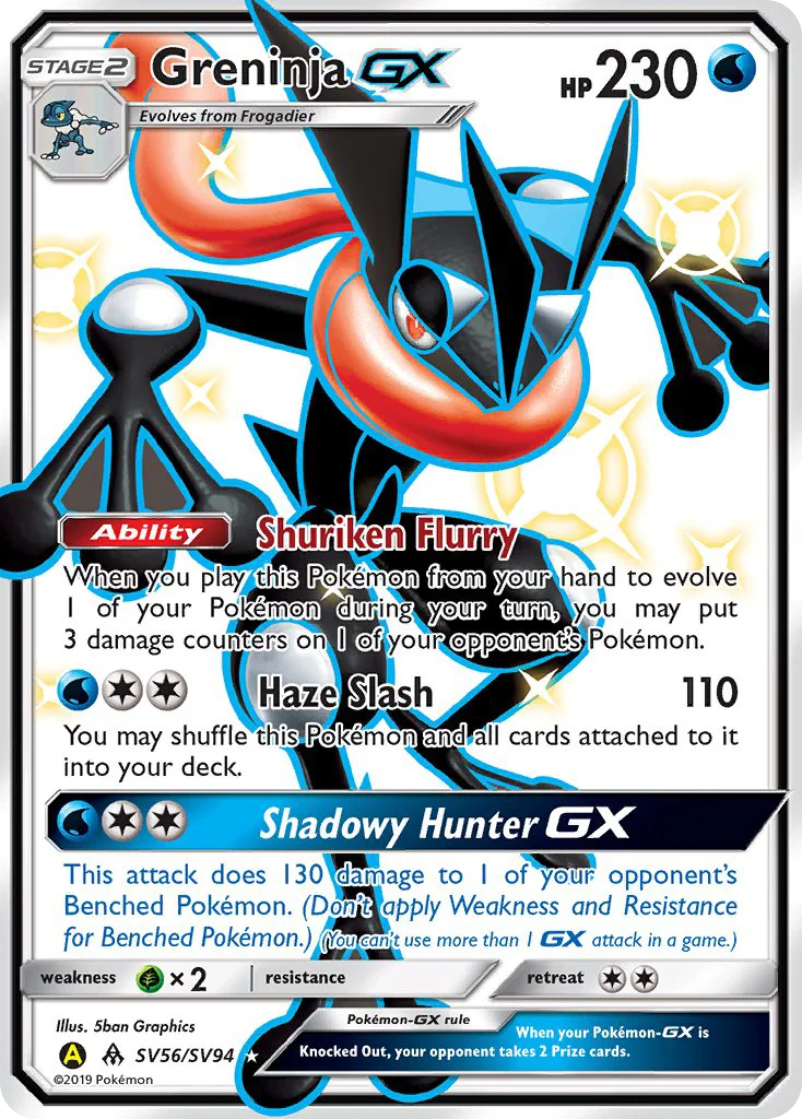 Greninja-GX Pokemon card