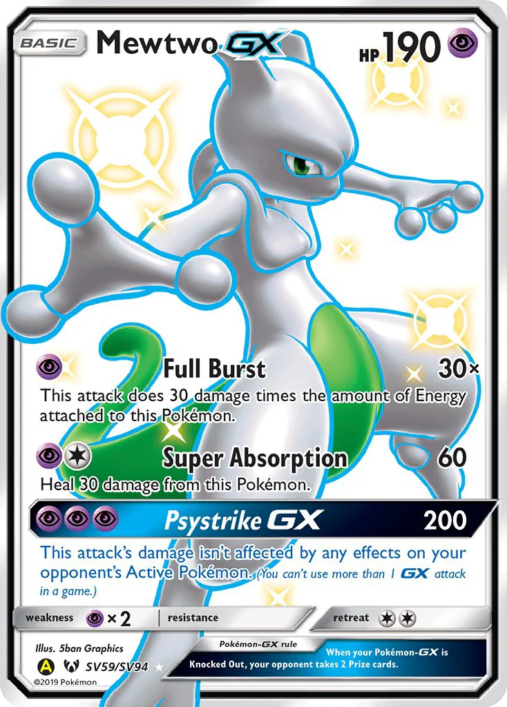 Mewtwo-GX Pokemon card