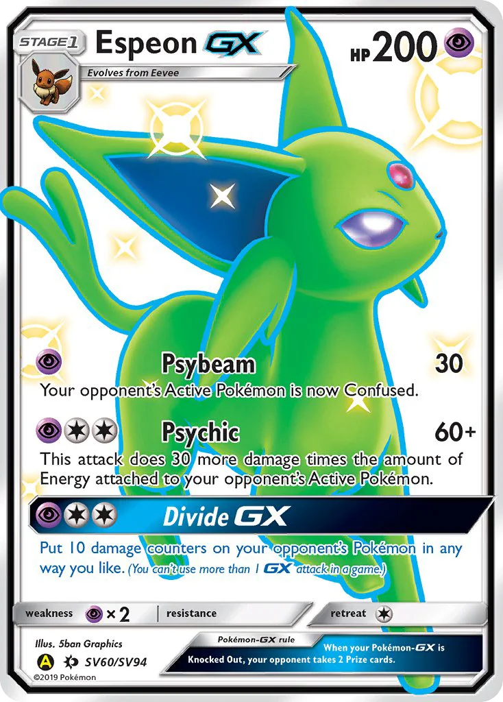 Espeon-GX Pokemon card