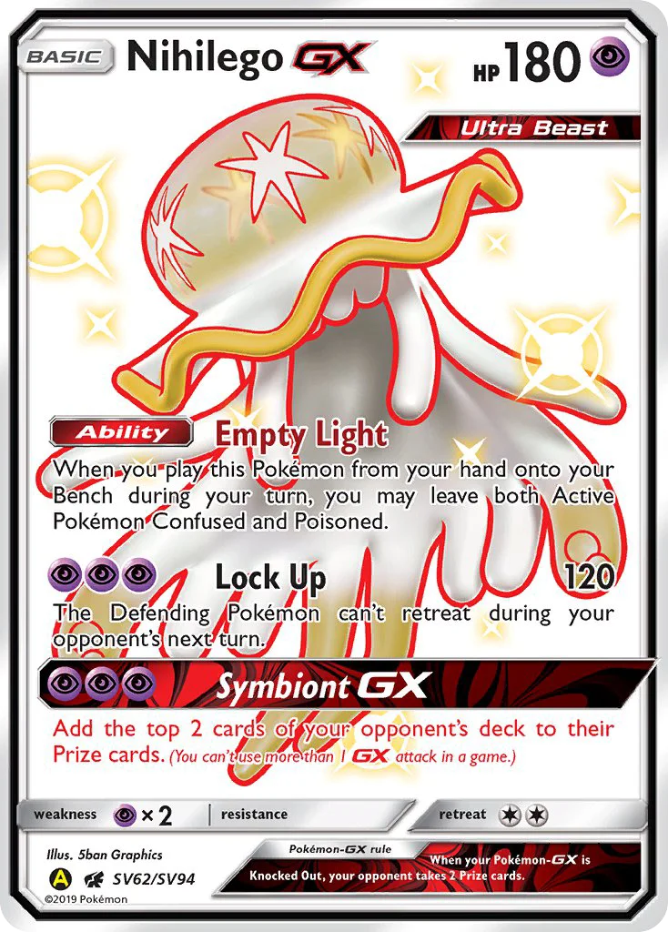 Nihilego-GX Pokemon card