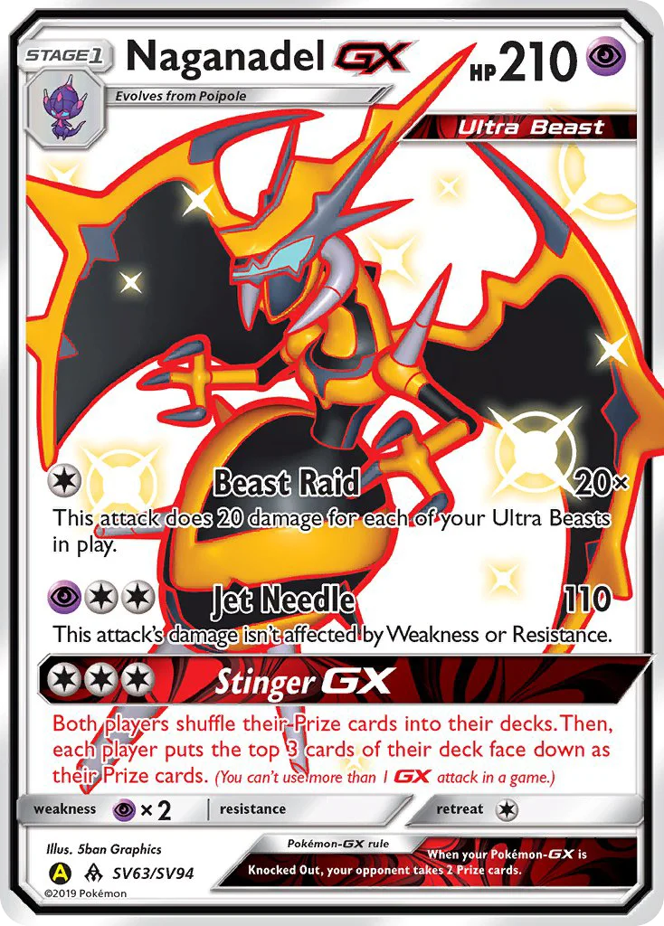 Naganadel-GX Pokemon card
