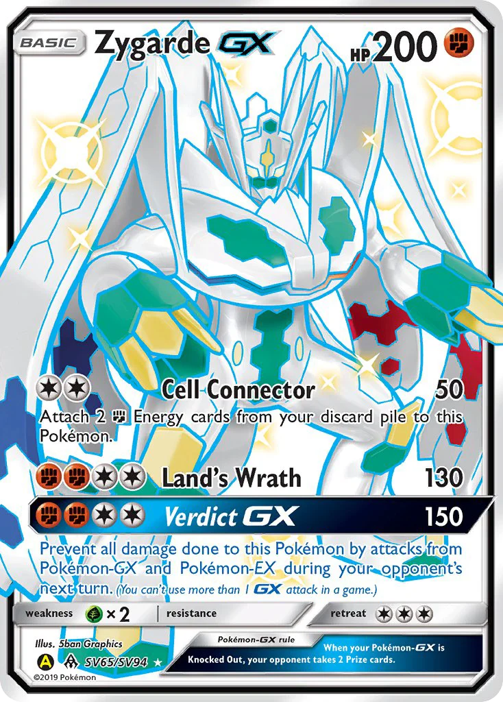 Zygarde-GX Pokemon card