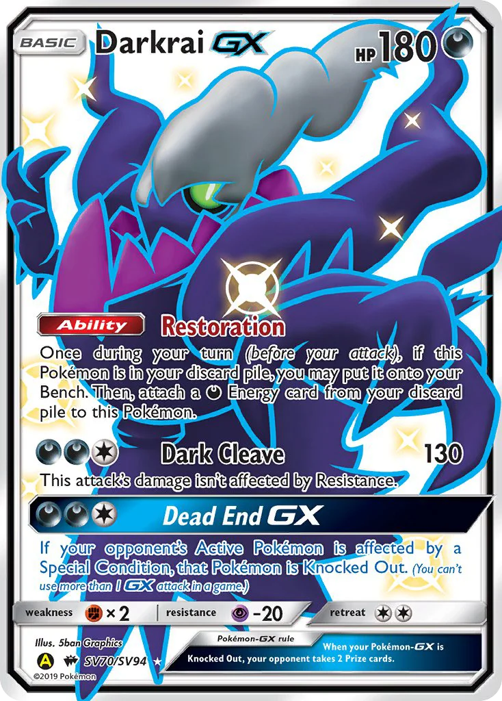 Darkrai-GX Pokemon card