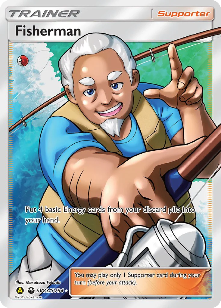 Fisherman Pokemon card