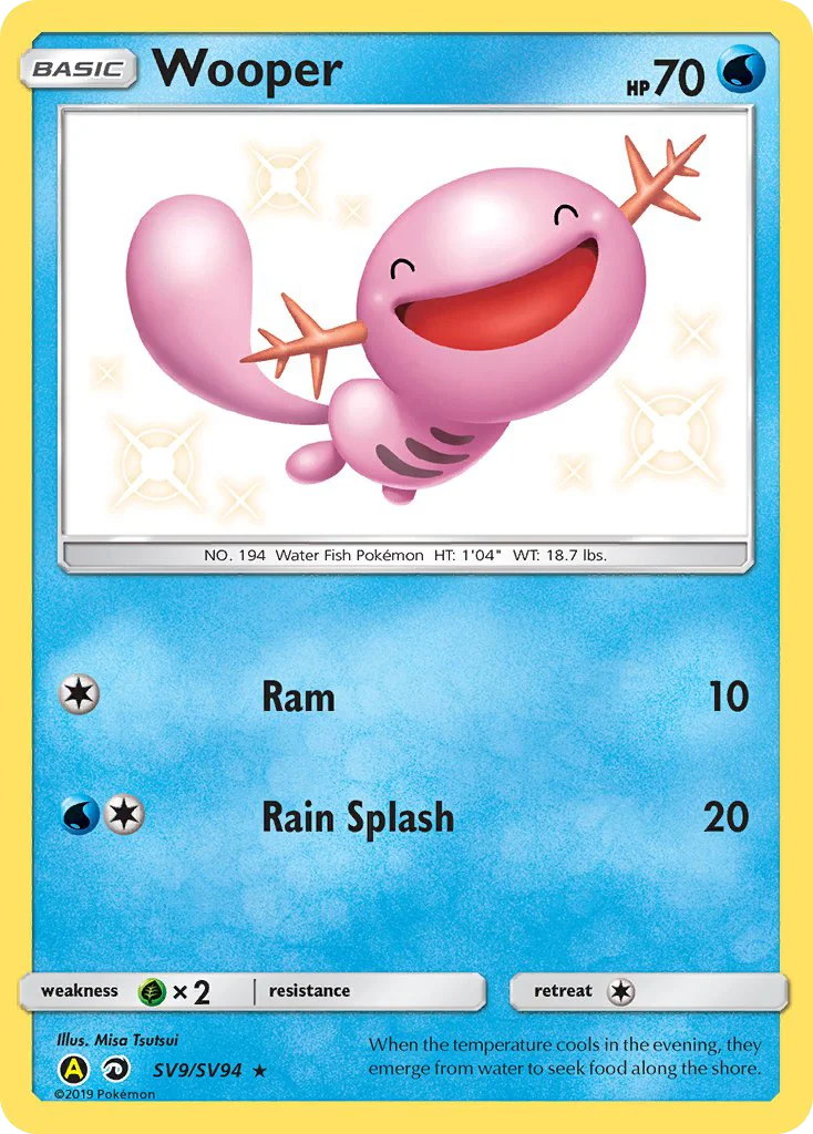 Wooper Pokemon card