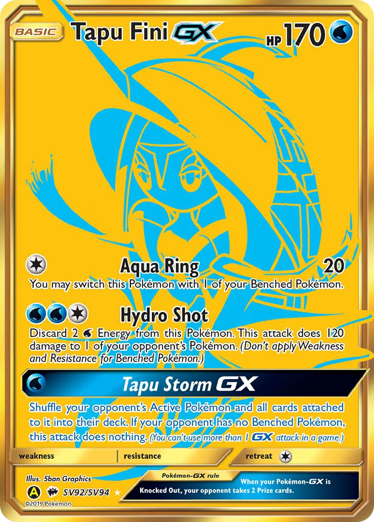 Tapu Fini-GX Pokemon card