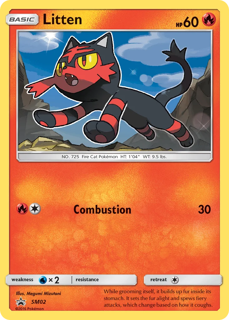 Litten Pokemon card