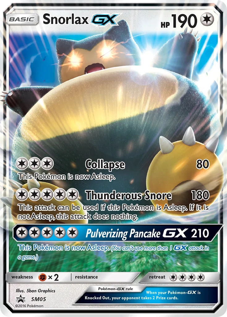 Snorlax-GX Pokemon card
