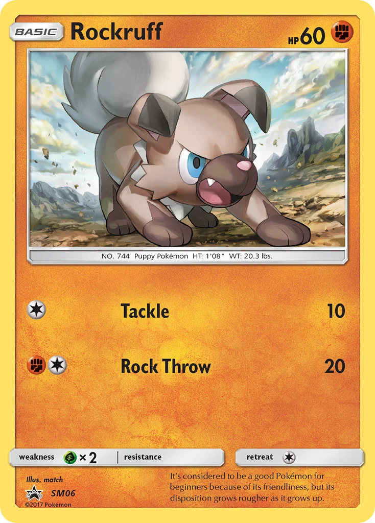 Rockruff Pokemon card