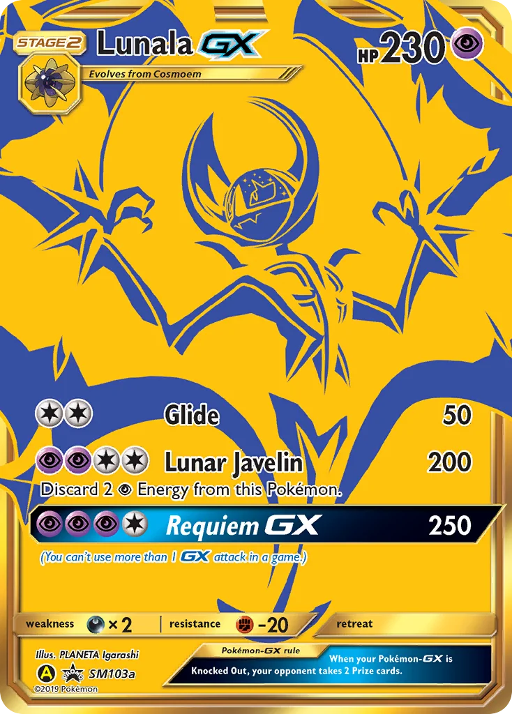 Lunala-GX Pokemon card