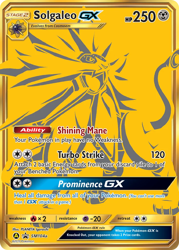 Solgaleo-GX Pokemon card