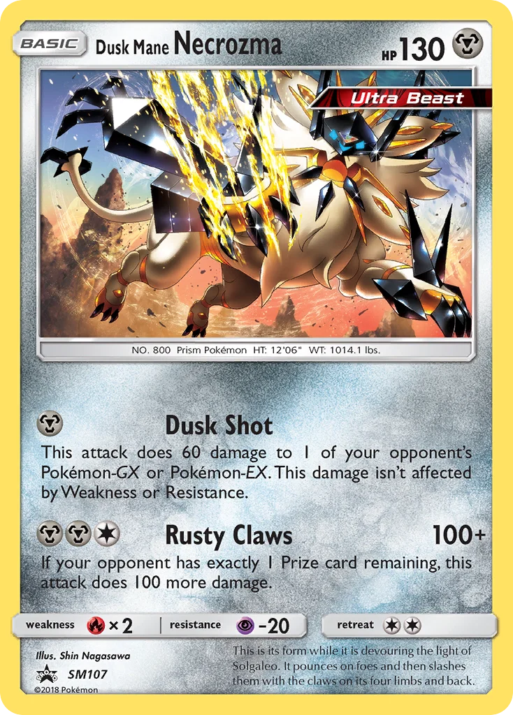 Dusk Mane Necrozma Pokemon card