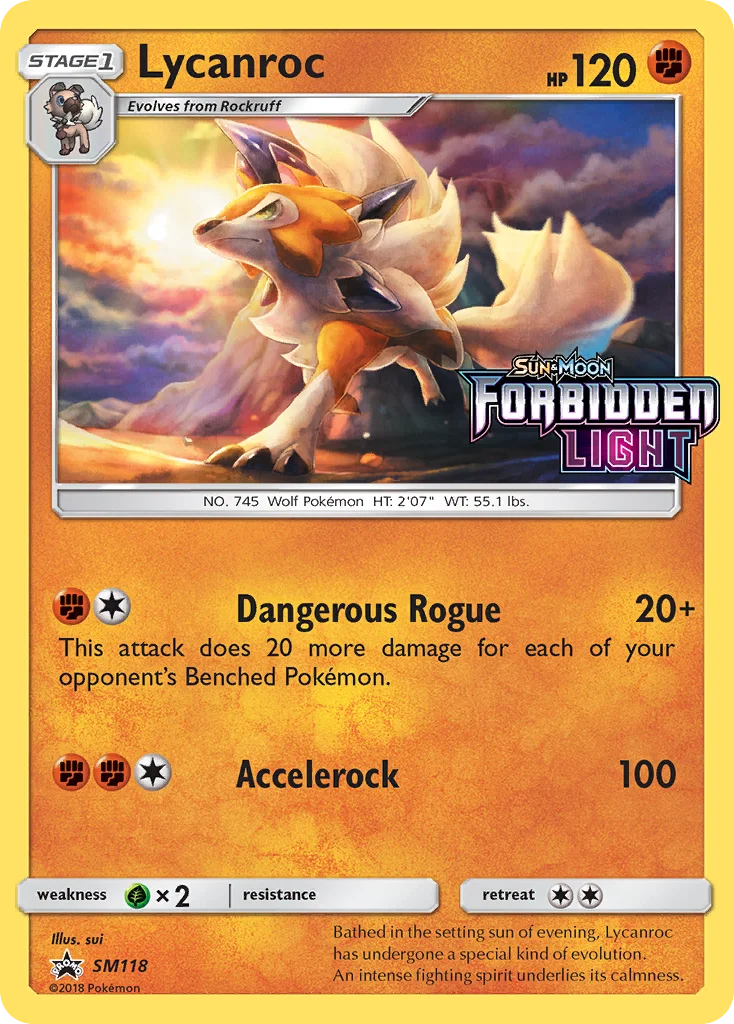 Lycanroc Pokemon card