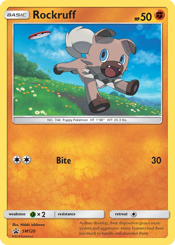 Rockruff Pokemon card