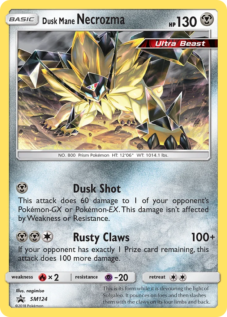 Dusk Mane Necrozma Pokemon card