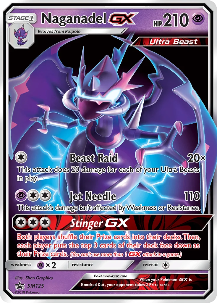 Naganadel-GX Pokemon card