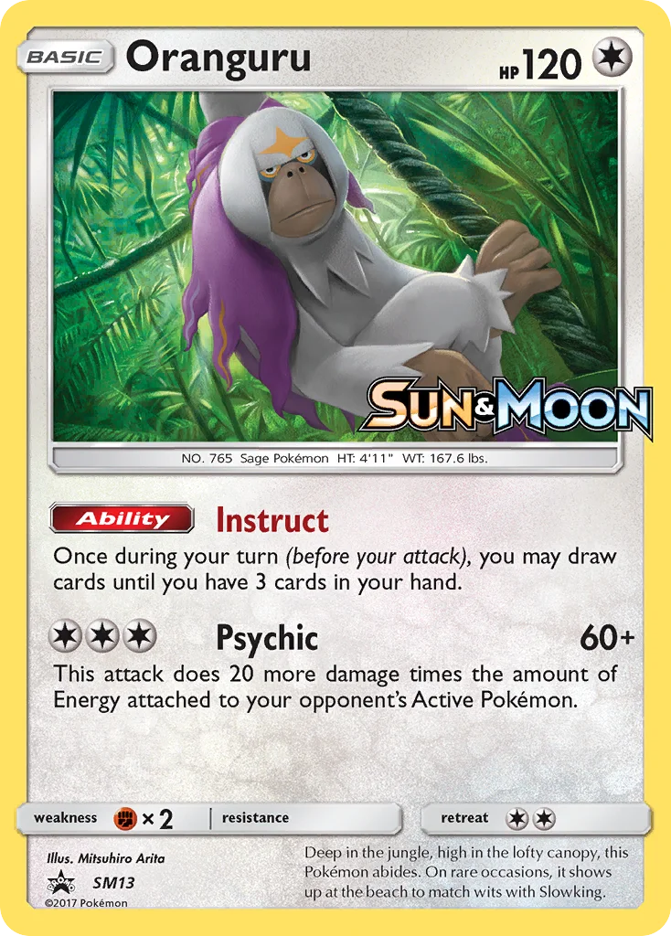 Oranguru Pokemon card