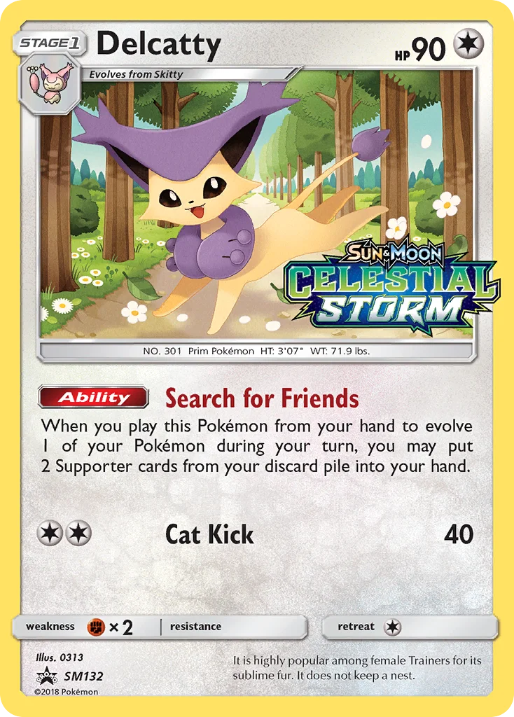 Delcatty Pokemon card