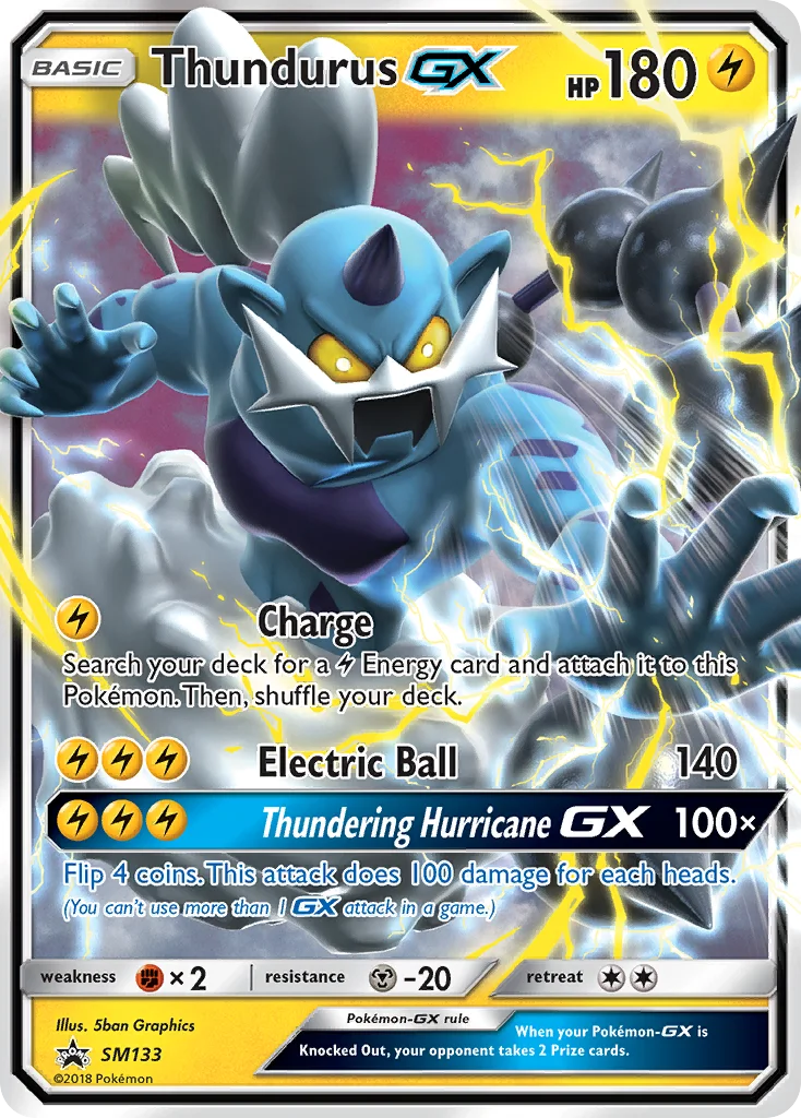 Thundurus-GX Pokemon card
