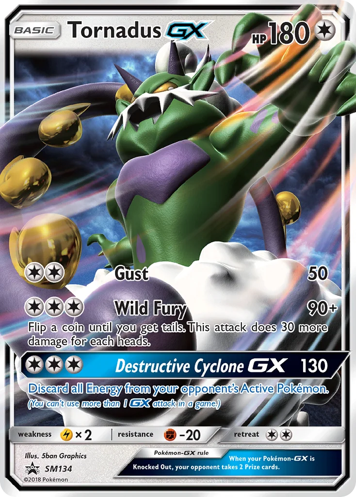 Tornadus-GX Pokemon card