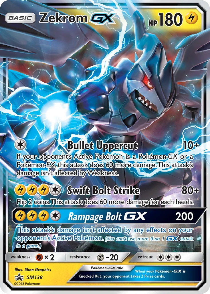 Zekrom-GX Pokemon card