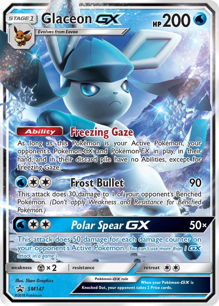 Glaceon-GX Pokemon card