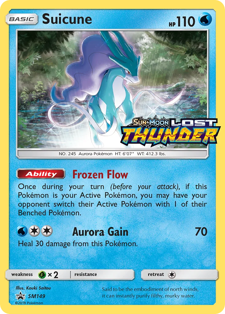 Suicune Pokemon card